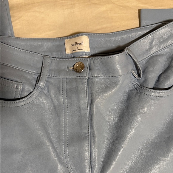 Wilfred Light Blue Straight Leg Pants - Picture 2 of 4